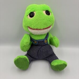 1970's Knickerbocker Animals Of Distinction Country Frog In Overalls